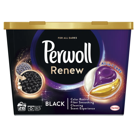 Casa, Gradina & Bricolaj - Detergent capsule Perwoll Renew & Care, Black, 28 spalari