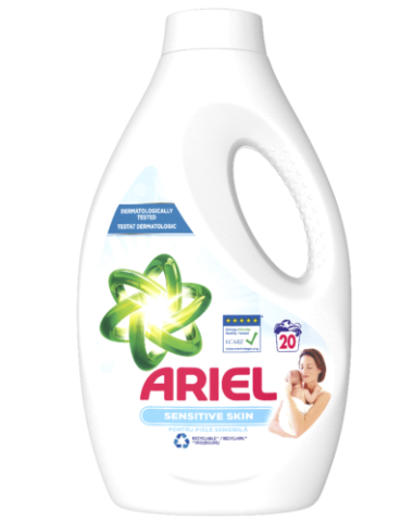 Curatenie & Intretinere - Detergent de rufe lichid Sensitive, 1.1 L, 20 spalari