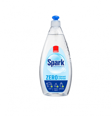 Detergenti Bucatarie si Vase - Detergent de vase Sano Spark Zero, fara coloranti si parfumanti 500 ml