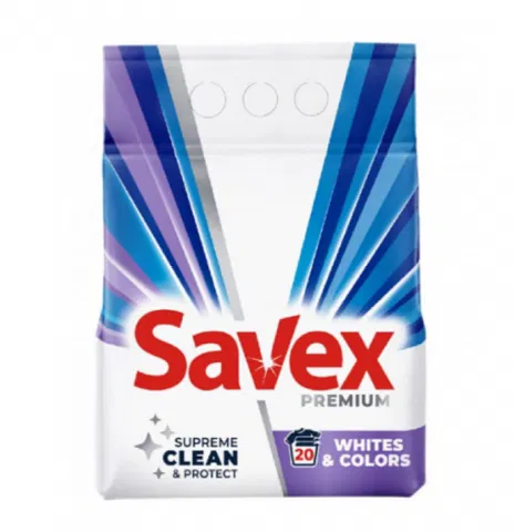 Detergenti Pudra - Detergent Savex Premium Color, 20 spalari, 2 kg