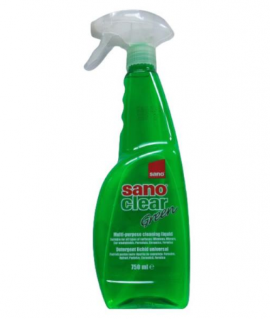 Detergenti geamuri Sano Clear Green Trigger 750 ml