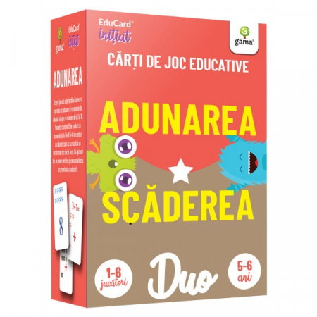 Carti pentru copii - DuoCard - Adunarea. Scaderea