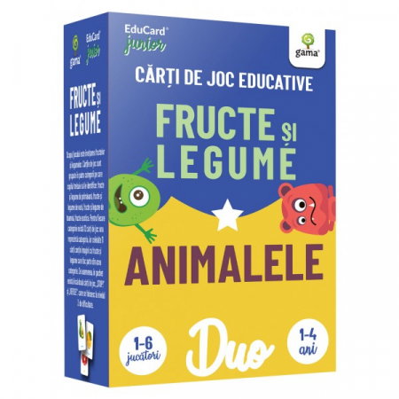 Carti pentru copii - DuoCard - Fructe si legume. Animalele