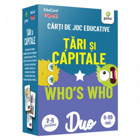 Carti pentru copii - DuoCard - Tari si capitale. Who's who