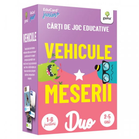 Carti pentru copii - DuoCard - Vehicule. Meserii
