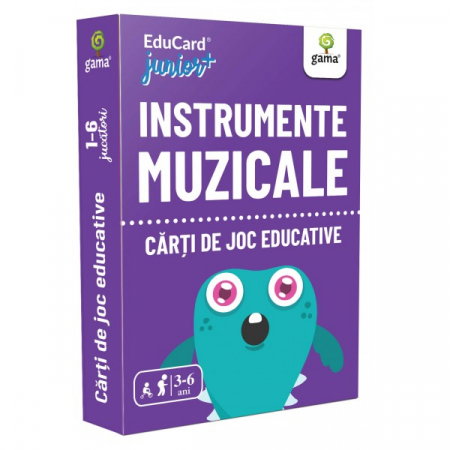 Carti pentru copii - EDUCARD JUNIOR PLUS - Instrumente muzicale