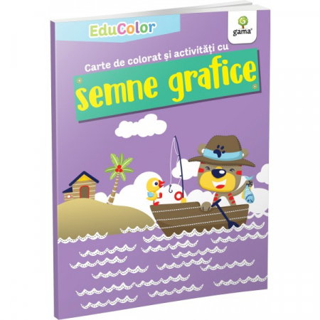 Carti pentru copii - EDUCOLOR - Carte de colorat si activitati cu semne grafice