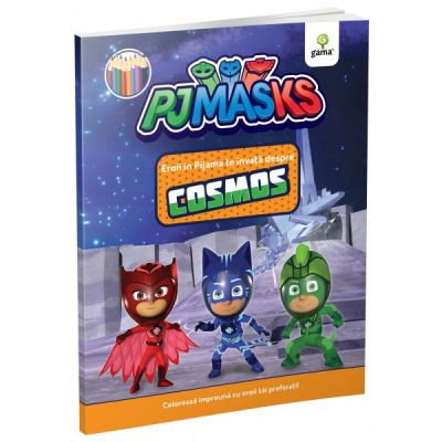 Carti de colorat - Eroii in Pijama te invata despre cosmos