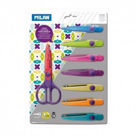 Colorat si Decupat - Foarfeca cu 8 profile - Milan