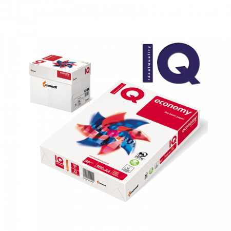Birotica & Papetarie - Hartie de copiator IQ ECONOMY A3, 80 g/mp, 500 coli/top