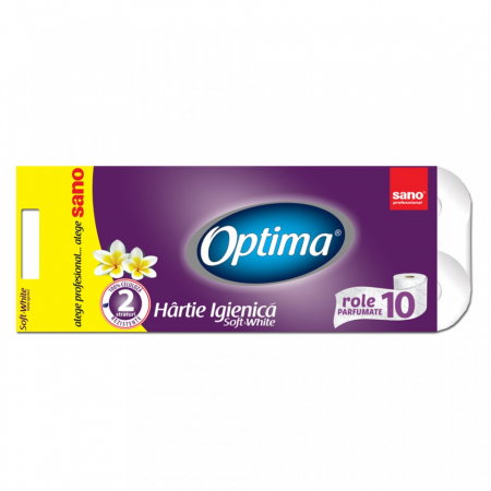 Curatenie & Intretinere - Hartie igienica Paper Optima. 2 Straturi. 10 role - Sano