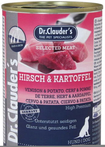 Hrana pentru caini - HRANA UMEDA DR. CLAUDER'S DOG SELECTED CAPRIOARA & CARTOF, 400 GR