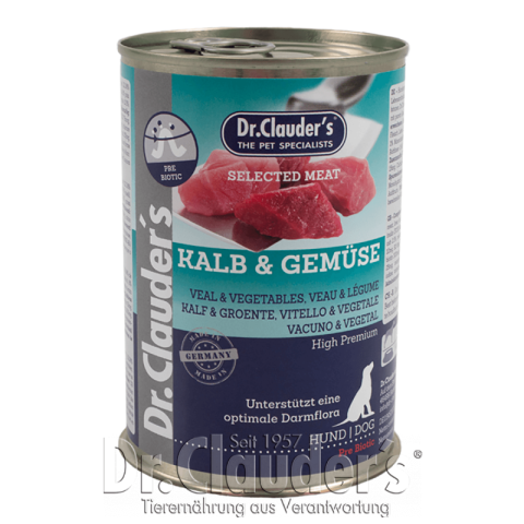 Hrana pentru caini - HRANA UMEDA DR. CLAUDER'S DOG SELECTED MEAT VITEL & LEGUME, 400 GR
