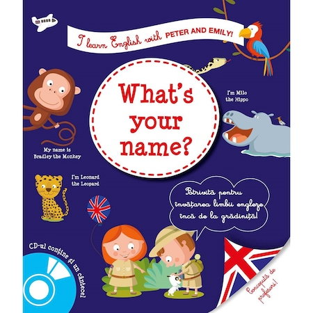 Carti pentru copii - I learn English. What's your name?