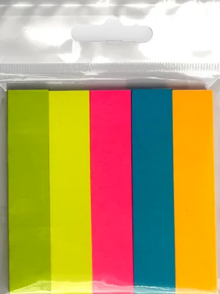 Notesuri si Cuburi autoadezive - Index autoadeziv de hartie 15x75 mm