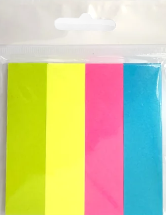 Notesuri si Cuburi autoadezive - Index autoadeziv de hartie 19x75 mm