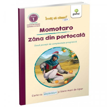 Carti pentru copii - INVAT SA CITESC USOR - Momotaro. Zana din portocala