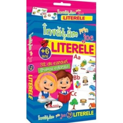 Carti pentru copii - Invatam prin joc Literele. Carti de joc educative