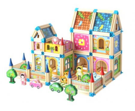 Joc de Asamblare 3D din lemn 268 Piese Arhitect - Ileana Prodexim [1]