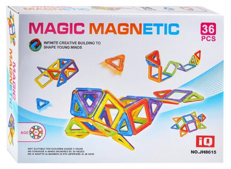 Jucarii, Copii & Bebe - Joc de Constructie Magnetic 36 Piese