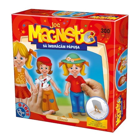 Jucarii, Copii & Bebe - Joc magnetic Sa imbracam Papusa Clasic D-TOYS