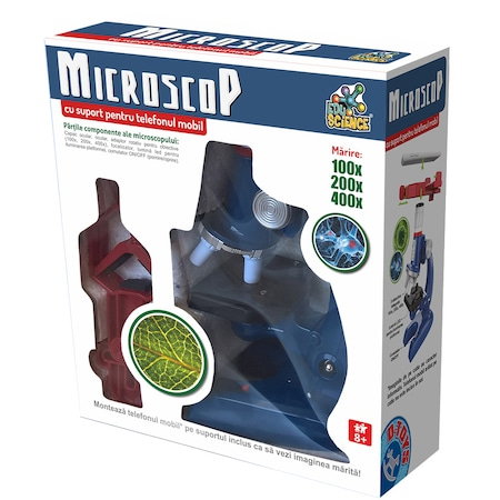 Jucarii, Copii & Bebe - Jucarie Edu Science. Microscop cu suport pentru telefonul mobil