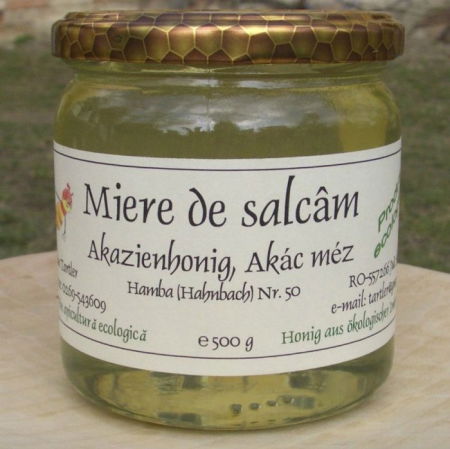 Produse Bio - Miere de salcam ecologica 500g