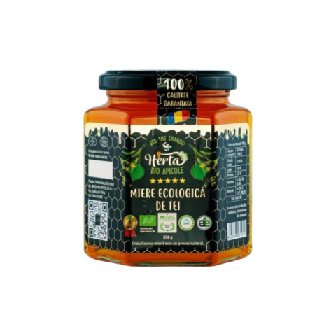 Miere BIO - Miere Ecologica BIO de Tei HERTA- 550g