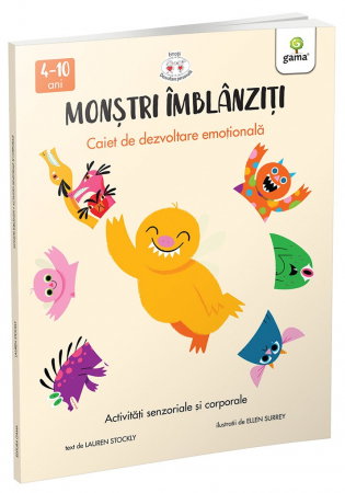 Librarie - Monstri imblanziti. Activitati senzoriale si corporale. Caiet de dezvoltare emotionala