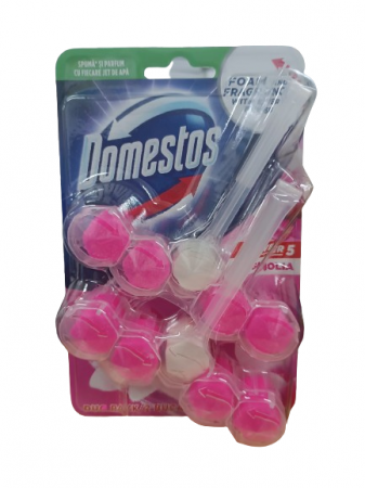 Curatenie & Intretinere - Odorizant de toaleta, Domestos, Parfum de Magnolie, 2x55 g - Domestos