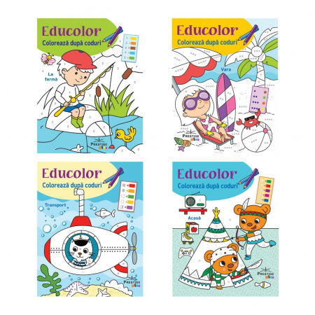 Pachet Coloreaza dupa coduri - 4 CARTI [0]