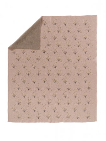 Patura Fine Knitted, din bumbac organic, cu model Dandelion - Fresk [0]