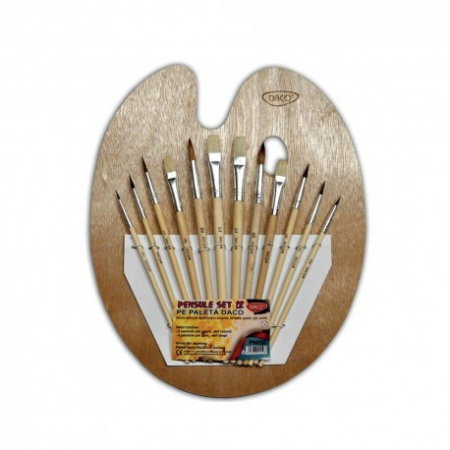 Pensule - Pensula set 12 pe paleta - DACO