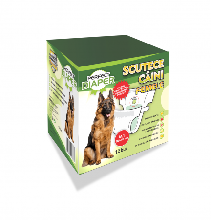 Pet Shop - PERFECT DIAPER SCUTECE FEMELE, MARIMEA M/L, 12 BUC