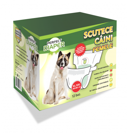 Pet Shop - PERFECT DIAPER SCUTECE FEMELE, MARIMEA XL/XXL, 12 BUC