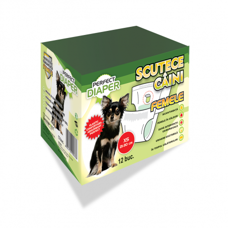 Pet Shop - PERFECT DIAPER SCUTECE FEMELE, MARIMEA XS, 12 BUC