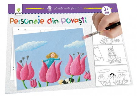 Carti de colorat - Personaje din Povesti. Primele mele Picturi