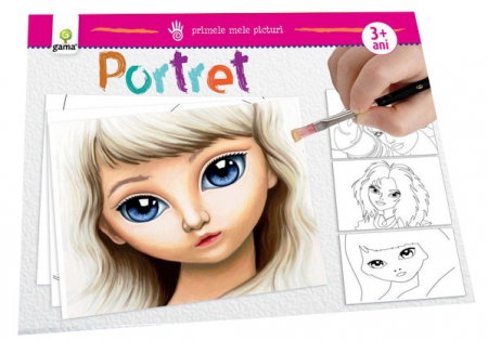 Carti de colorat - Portret. Primele mele Picturi