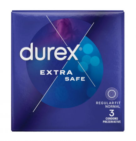 Ingrijire Personala & Cosmetice - Prezervative Durex Extra Safe, 3 bucati