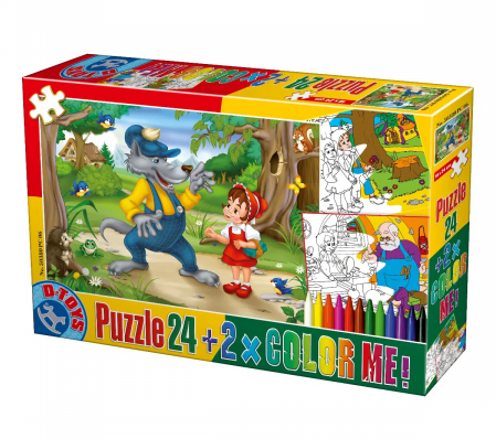 Jucarii, Copii & Bebe - Puzzle Color Me - Scufita Rosie