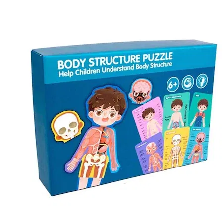 Jucarii, Copii & Bebe - Puzzle din lemn, Anatomia Corpul uman baieti