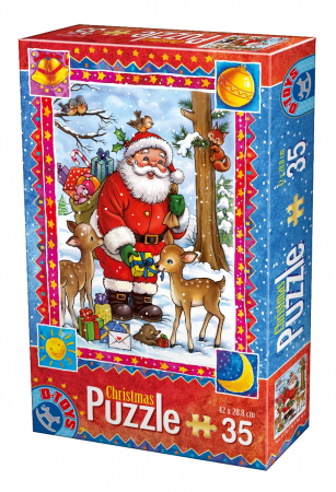 Jucarii, Copii & Bebe - Puzzle Mos Craciun - 35 piese