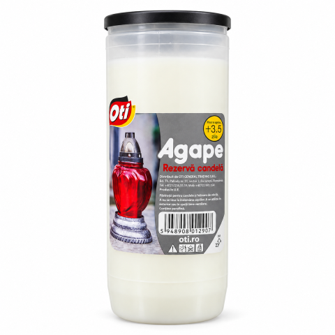Rezerva Candela Agape, Oti, Rosie/ Alba, Timp de ardere, 3,5 zile [1]