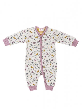 Jucarii, Copii & Bebe - Salopeta bebelusi, cu tigri jucausi - People Wear Organic