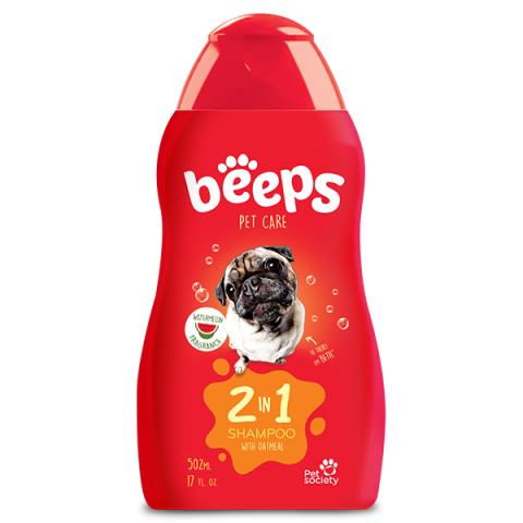 Pet Shop - SAMPON 2 IN 1 BEEPS, 502 ML