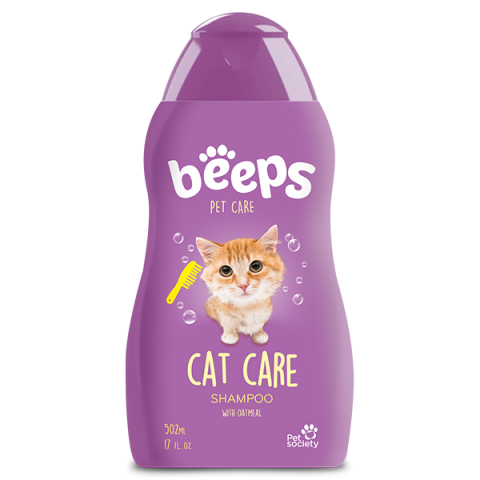 Sampon si balsam animale - SAMPON BEEPS PISICI, 502 ML