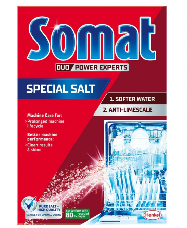 Detergenti Bucatarie si Vase - Sare pentru masina de spalat vase, 1,5kg - Somat