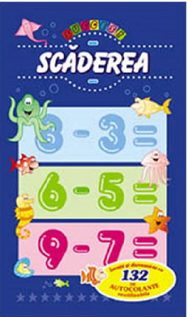 Librarie - Scaderea. Invata si distreaza-te cu 132 de autocolante reutilizabile