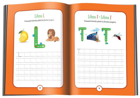 Scriu litere 5-6 ani. Invat sa scriu! Caiet pentru invatarea literelor mari de tipar si pregatirea pentru primele lecturi. Clasa pregatitoare [2]