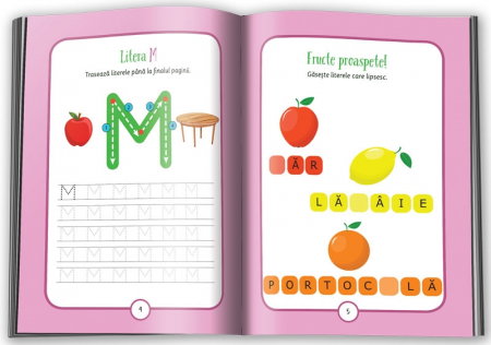 Scriu litere 5-6 ani. Invat sa scriu! Caiet pentru invatarea literelor mari de tipar si pregatirea pentru primele lecturi. Clasa pregatitoare [1]